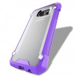 Wholesale Galaxy S7 Clear Defense Hybrid Case (Purple)